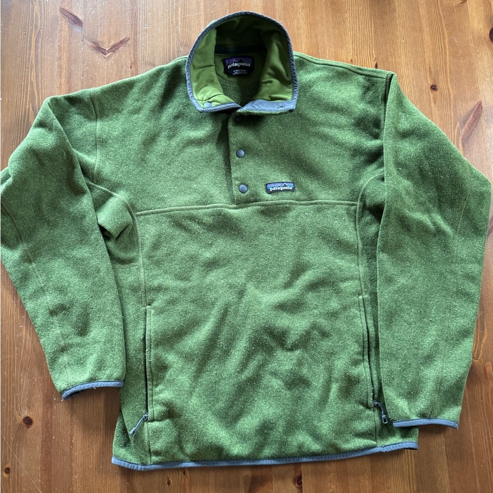 Patagonia Olive Green Fleece Pullover